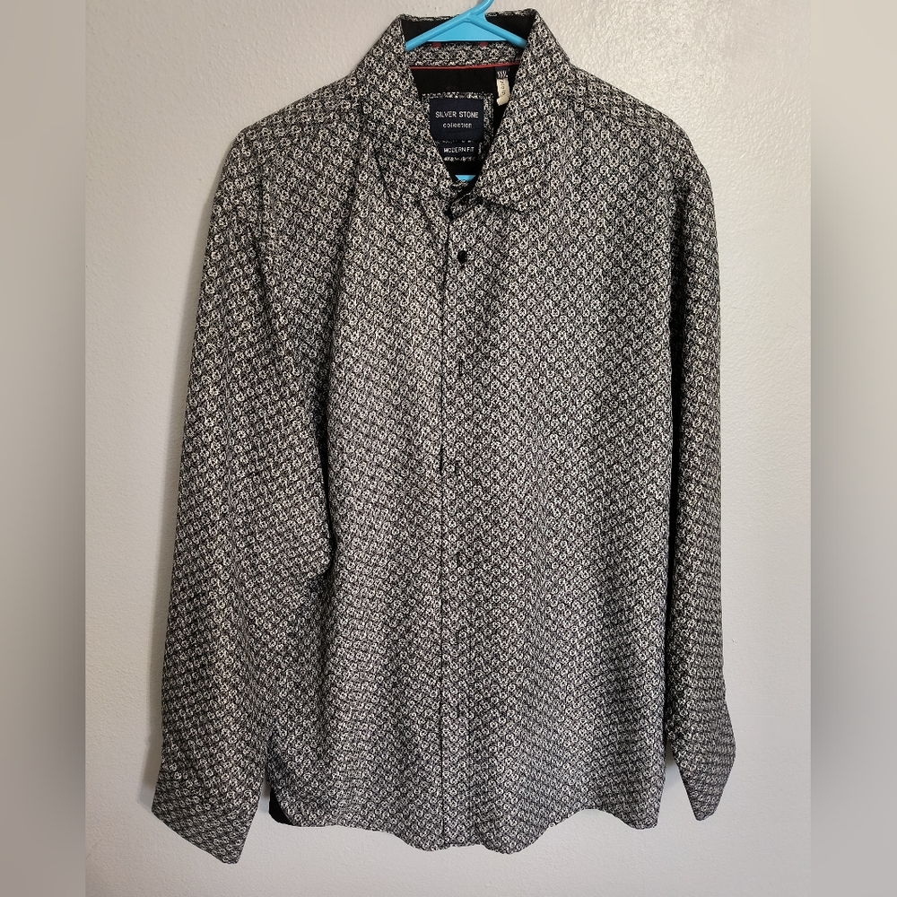 Silver Stone Collection Long Sleeve Mens Shirt